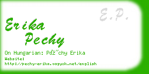 erika pechy business card